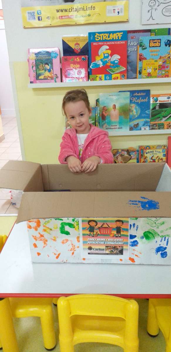 DJEČJI VRTIĆ VELIKA GORICA U HUMANITARNOJ AKCIJI <br>
„PRUŽI RUKU SIROMAHU“